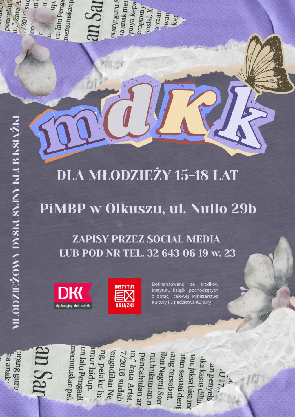 MŁODZIEŻOWY DYSKUSYJNY KLUB KSIĄŻKI
