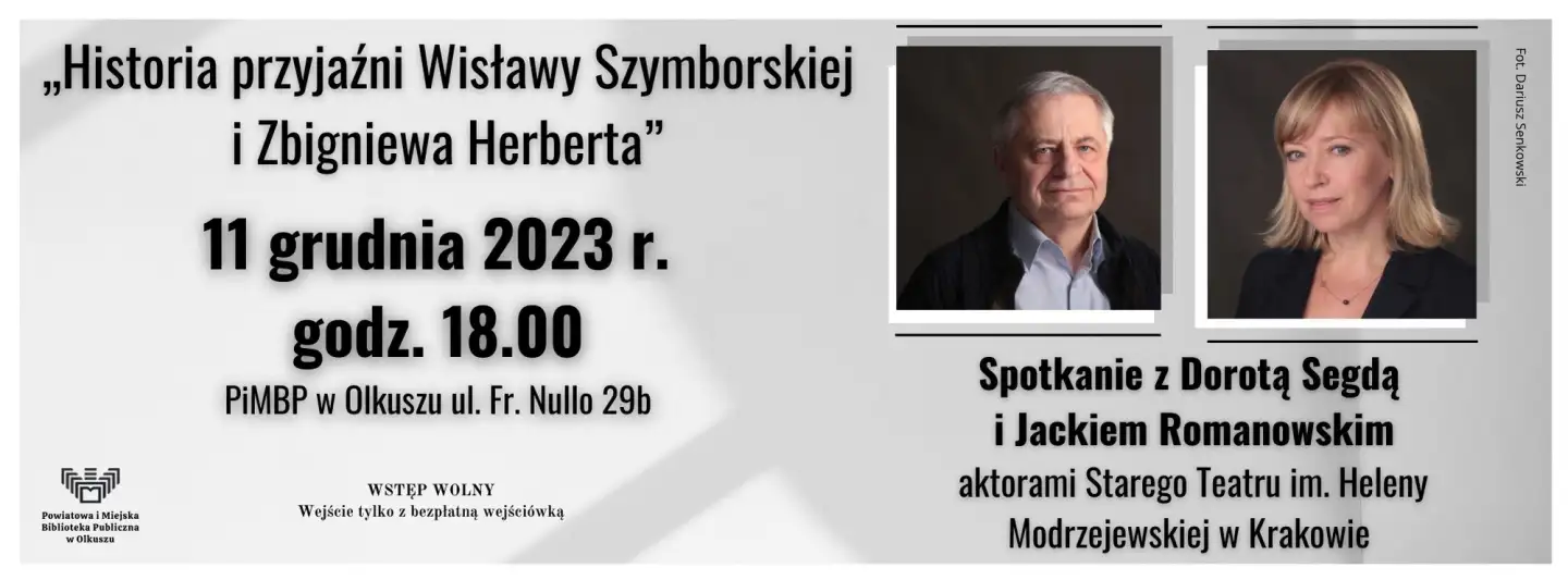 SPOTKANIE Z DOROTĄ SEGDĄ I JACKIEM ROMANOWSKIM