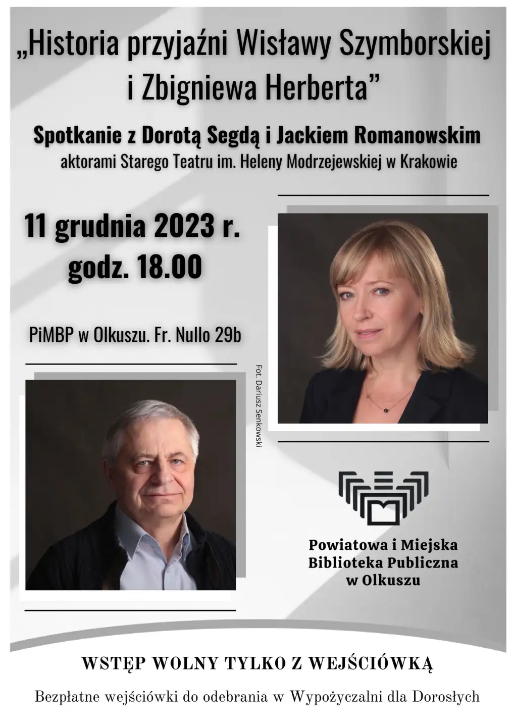 Spotkanie z Dorotą Segdą i Jackiem Romanowskim