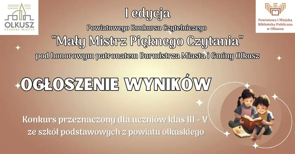 ZNAMY LAUREATÓW I EDYCJI POWIATOWEGO KONKURSU CZYTELNICZEGO MAŁY MISTRZ PIĘKNEGO CZYTANIA